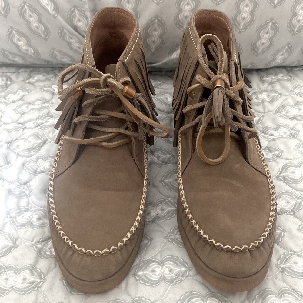 UGG Caleb Suede Fringe Booties